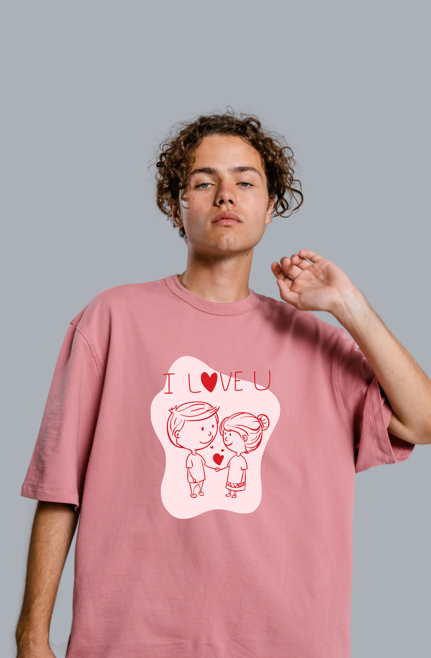 Love premium oversized t-shirt for unisex